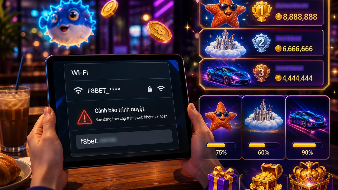 Bảng xếp hạng trò chơi và lộ trình kiểm tra quyền riêng tư khi vào F8bet bằng Wi-Fi công cộng